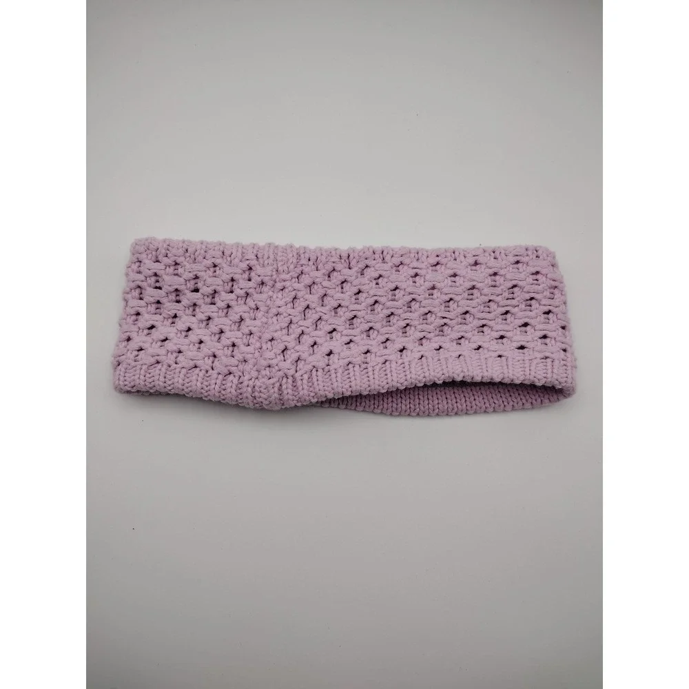 Adidas Womens Lavender Purple Knit Fleece Lined Headband‎ Ear Warmer One Size